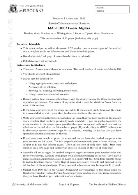 unimelb past papers.